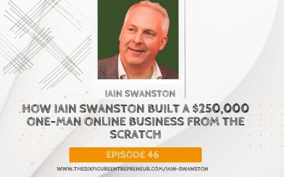 Episode 46 : How Iain Swanston Built A $250,000 One-Man Online Business From The Scratch